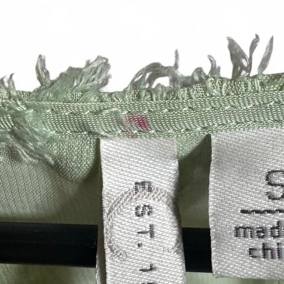 C Est 1946 Small Green Polka Dot Sheer Blouse NWT Preppy - Picture 5 of 7